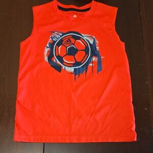 Adidas Orange Graphic Tank Top
